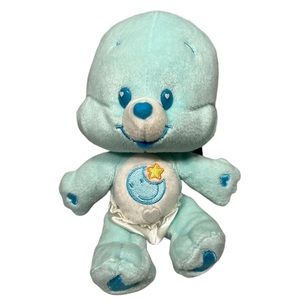 Care Bear Cubs Blue 11" Baby Bedtime Bear Plush Stuffed Animal Diaper